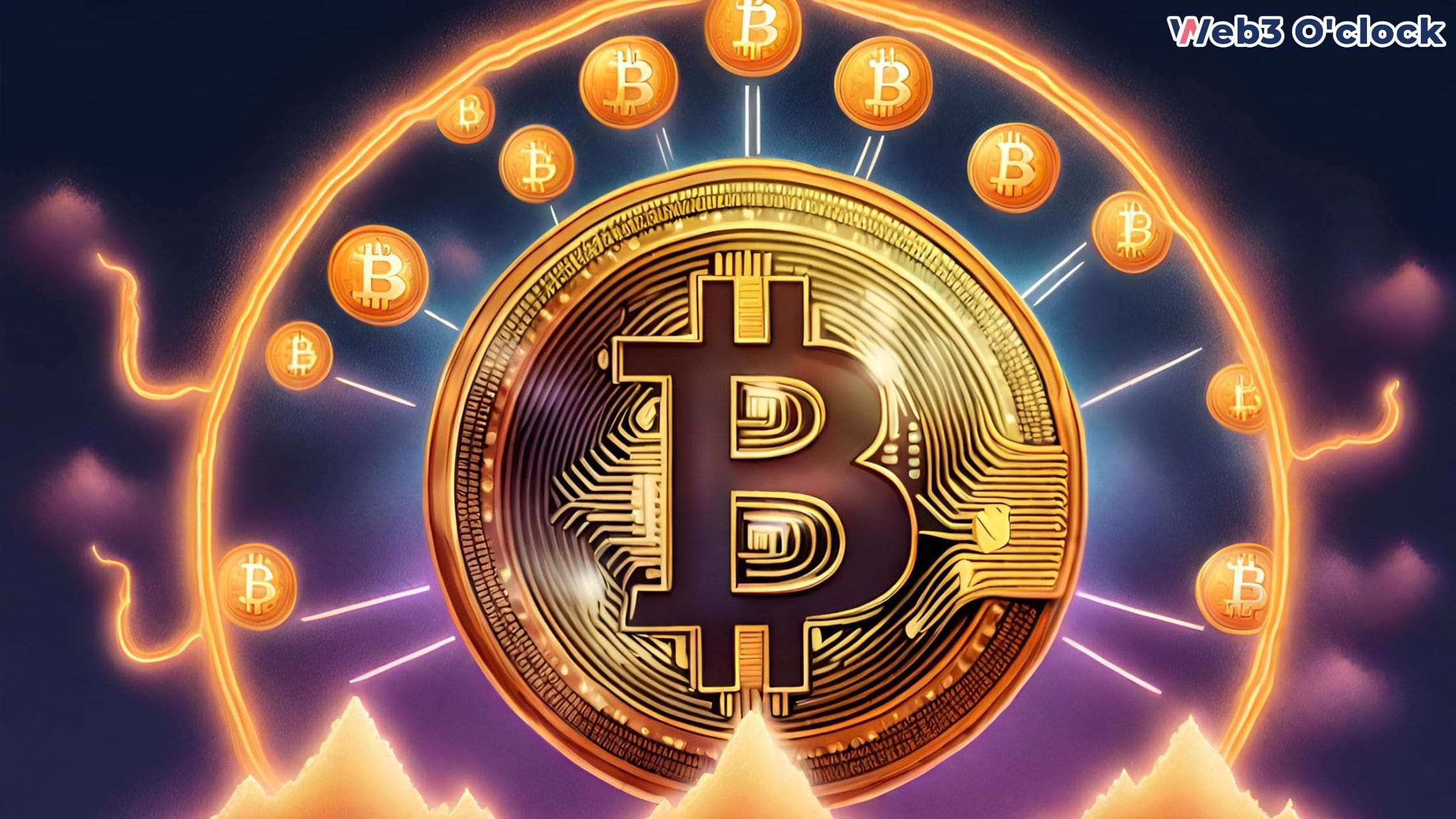 Bitcoin to the moon by web3 o'clock